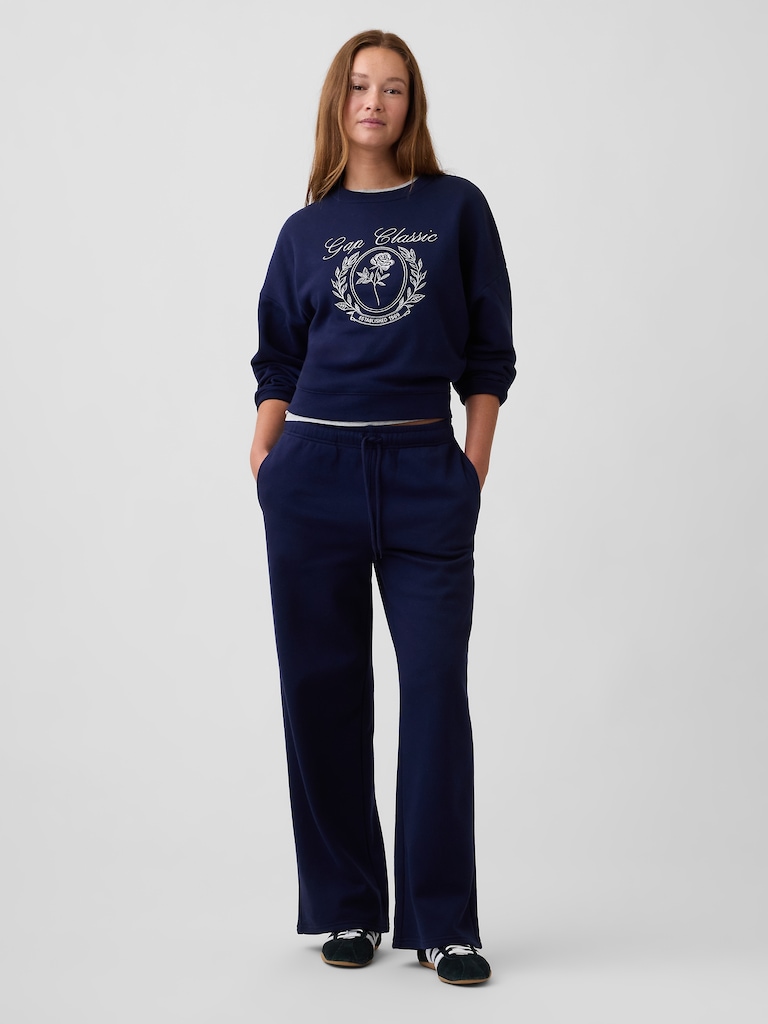 Relaxed Straight-Leg Sweatpants