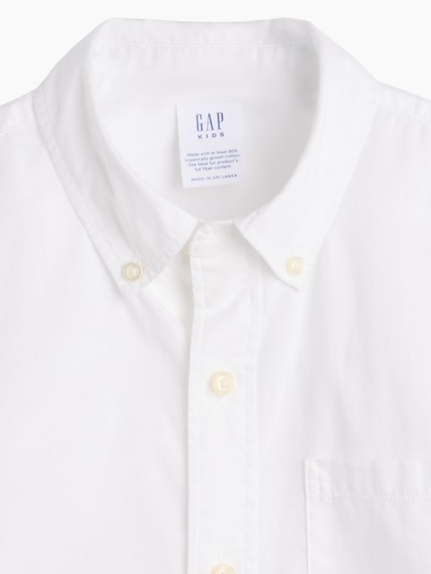 Kids Poplin Uniform Shirt