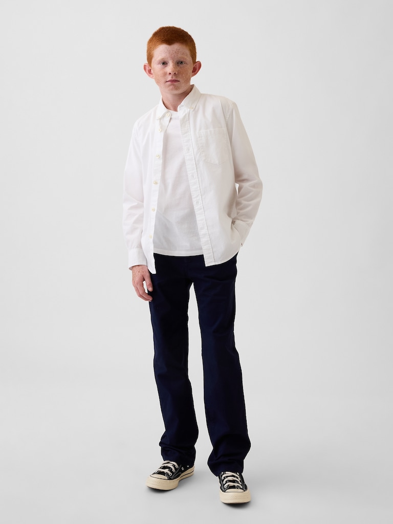 Kids Poplin Uniform Shirt