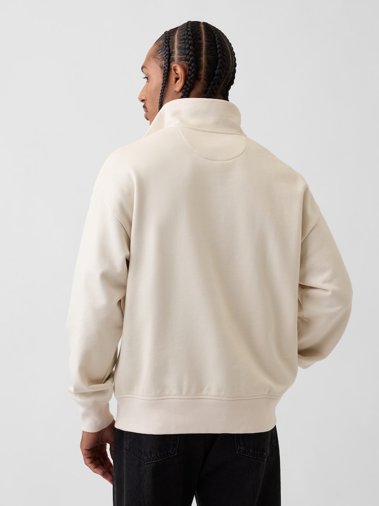 Heavyweight Oversized Quarter-Zip Pullover
