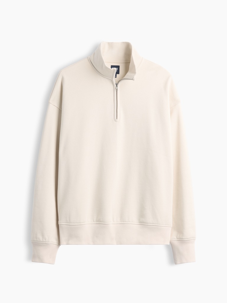 Heavyweight Oversized Quarter-Zip Pullover