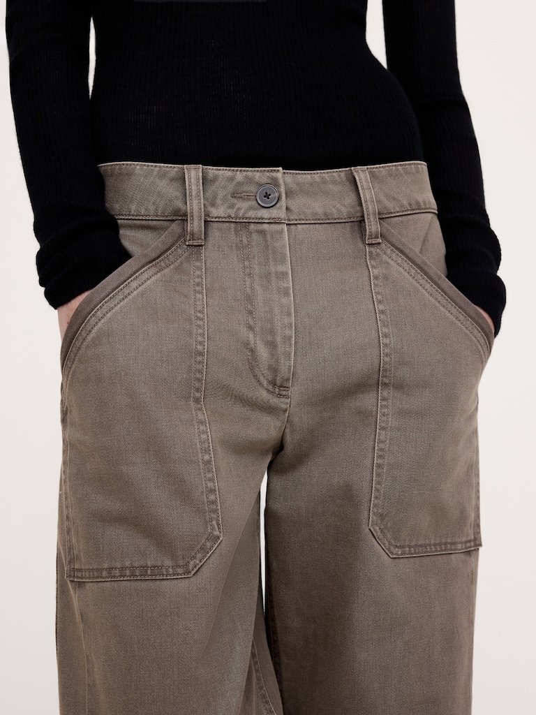 Low-Rise Relaxed Utility Pant