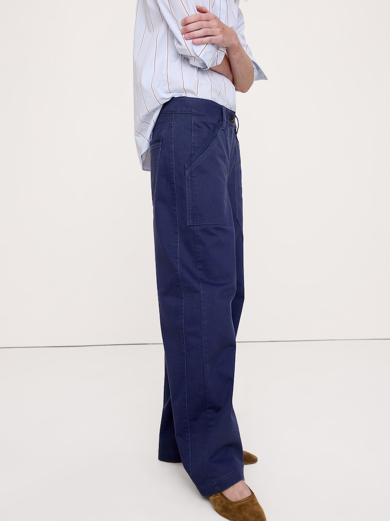 Low-Rise Relaxed Utility Pant