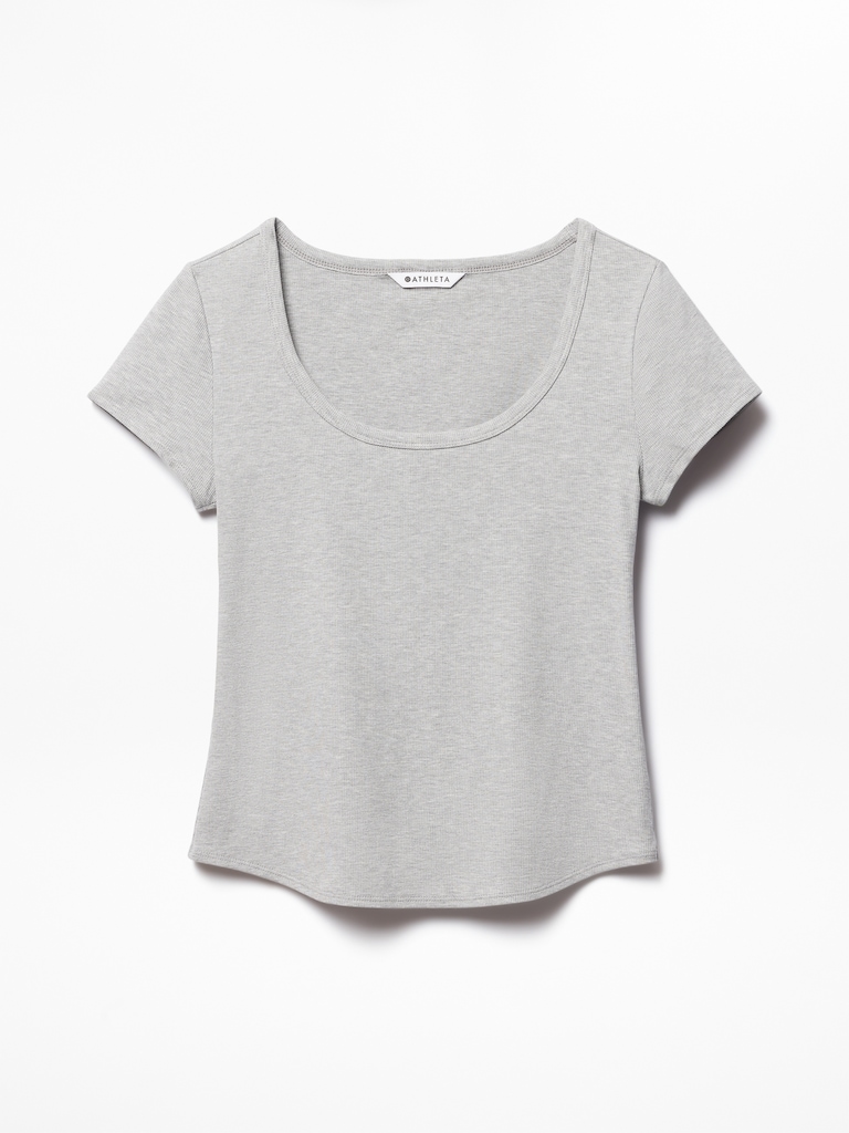Signature Rib Scoop Tee
