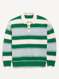 SoSoft Oversized Collared Striped Sweater for Boys