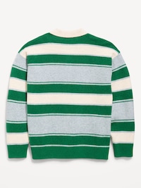 SoSoft Oversized Collared Striped Sweater for Boys