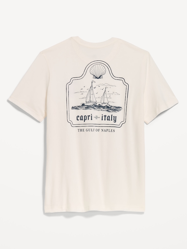 Soft-Washed Crew-Neck Graphic T-Shirt