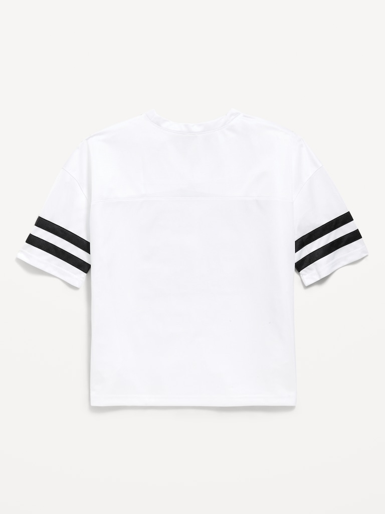 T-shirt surdimensionné de style football en jersey pour garçon