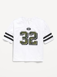 Oversized Football-Style Lifestyle Jersey T-Shirt for Boys