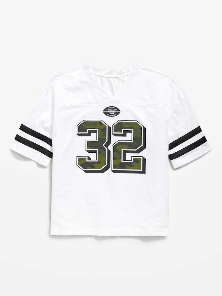 T-shirt surdimensionné de style football en jersey pour garçon