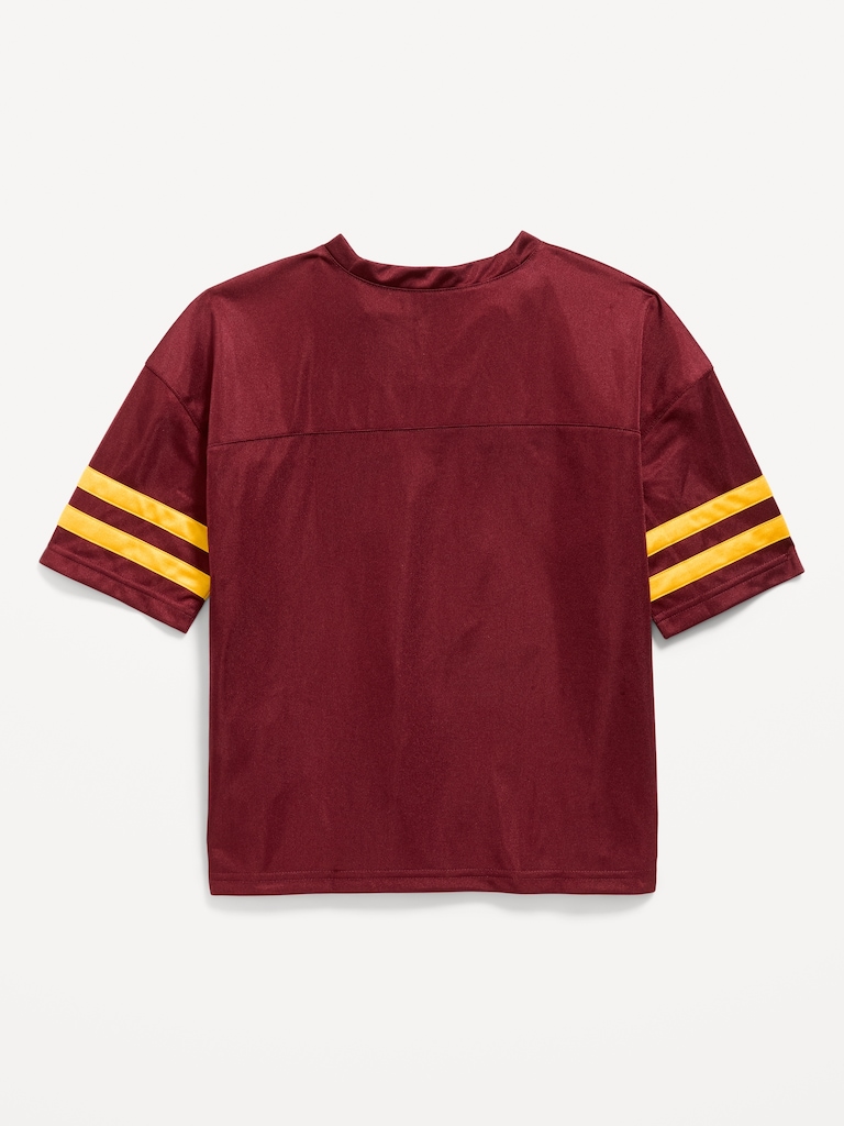 Oversized Football-Style Lifestyle Jersey T-Shirt for Boys