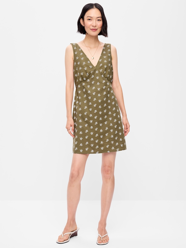 Sleeveless A-Line Mini Dress