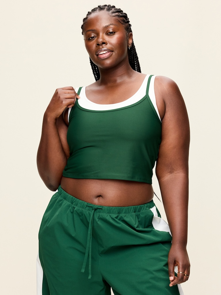 PowerSoft Layered Longline Bra