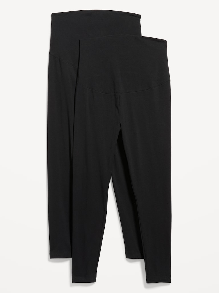 Maternity Full-Panel Leggings 2-Pack