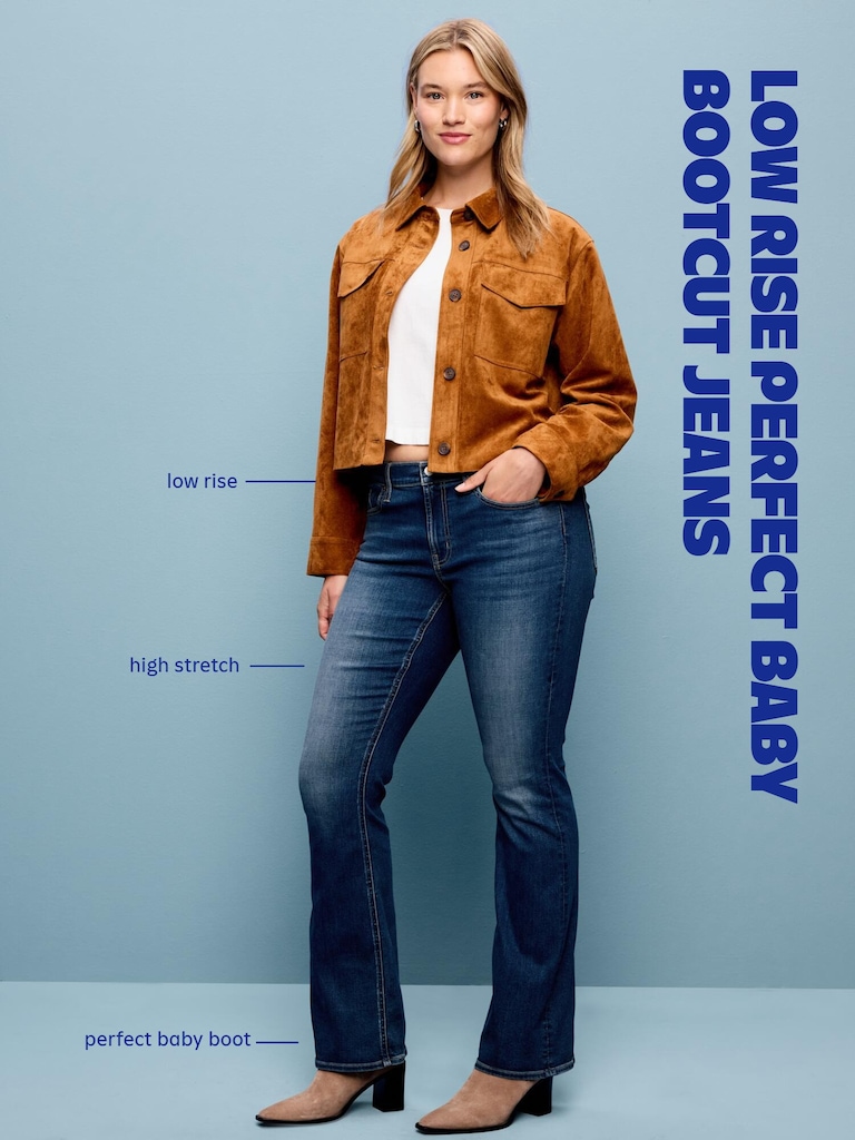 Low-Rise Boot-Cut Jeans