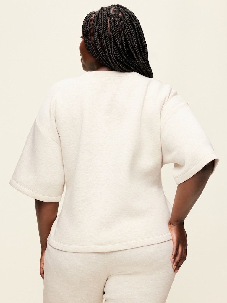 Bounce Fleece Wrap Top