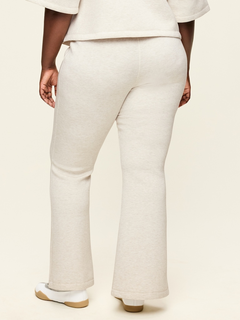 High-Waisted Bounce Fleece Flare-Leg Sweatpants