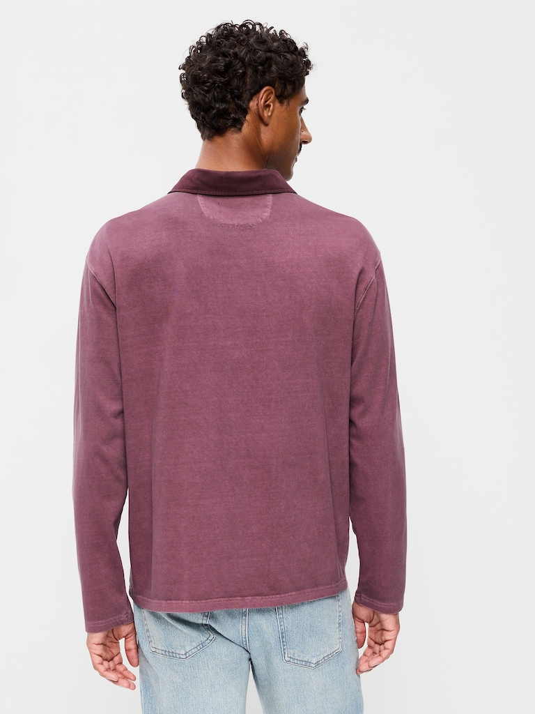 Long-Sleeve Rugby Polo