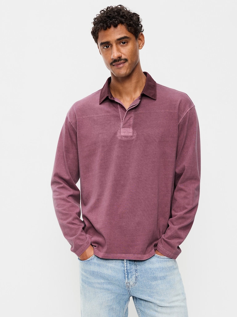 Long-Sleeve Rugby Polo