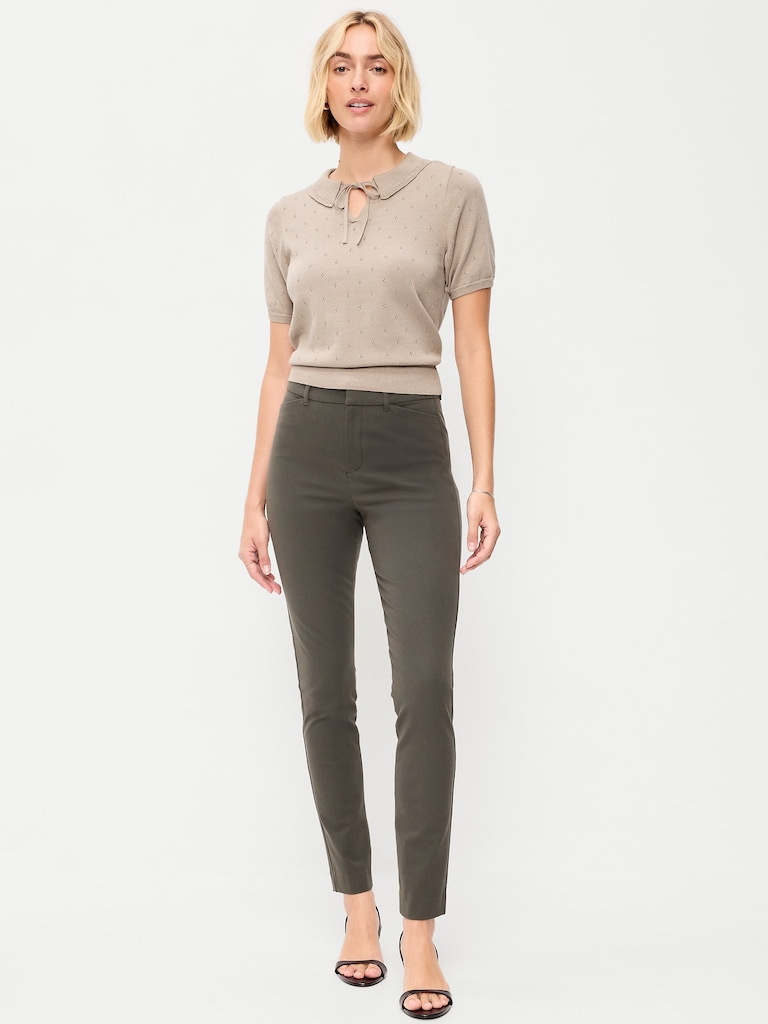High-Waisted Pixie Skinny Ankle Pants