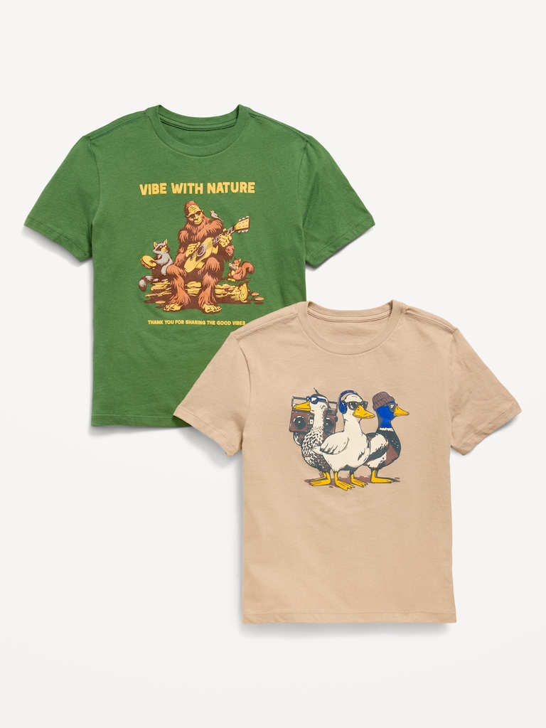 Short-Sleeve Graphic T-Shirt 2-Pack for Boys