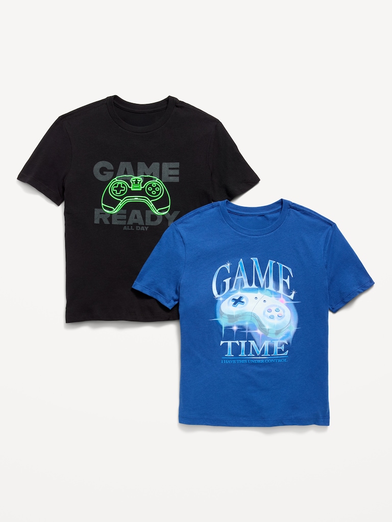 Short-Sleeve Graphic T-Shirt 2-Pack for Boys