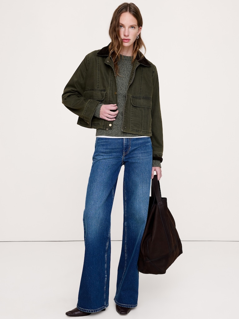 Denim Trapeze Jacket
