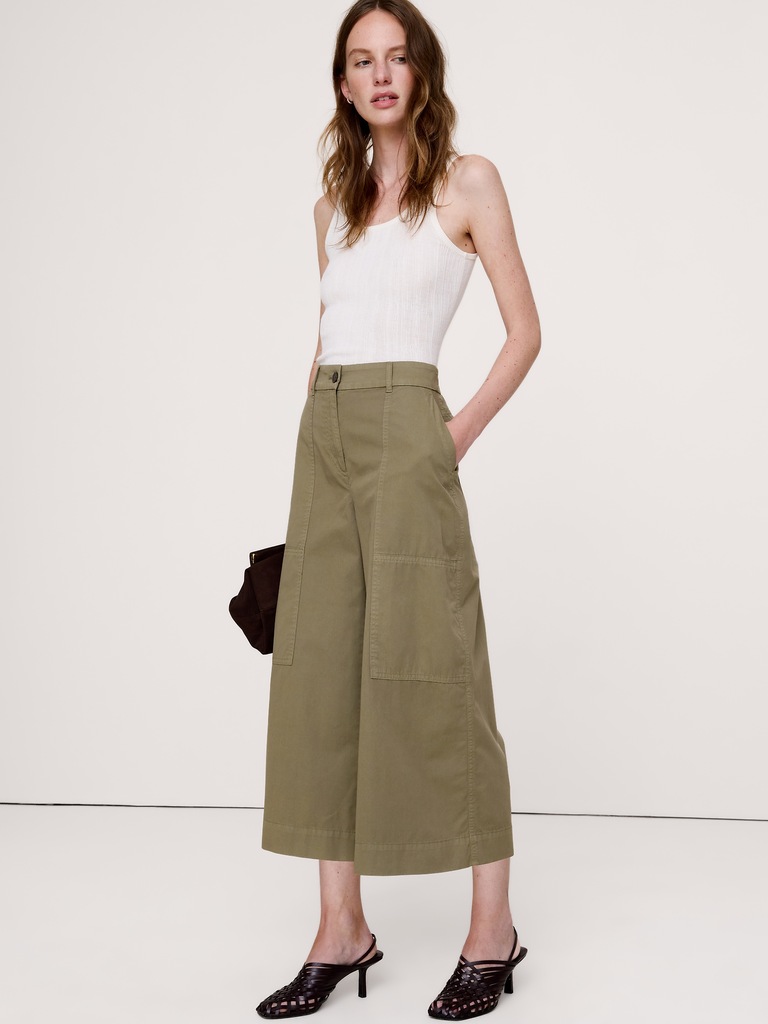 Cotton Twill Culotte