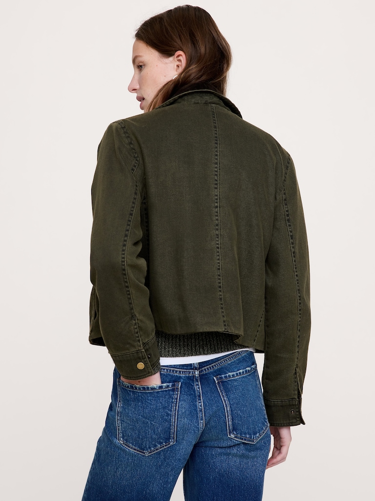 Denim Trapeze Jacket