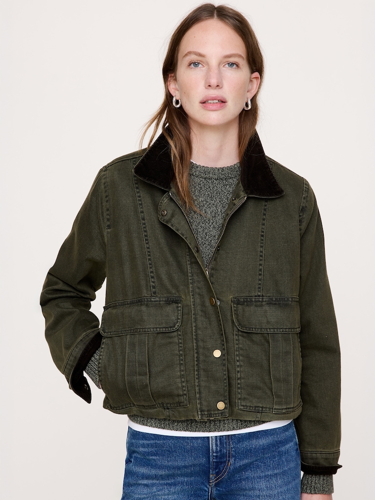 Denim Trapeze Jacket