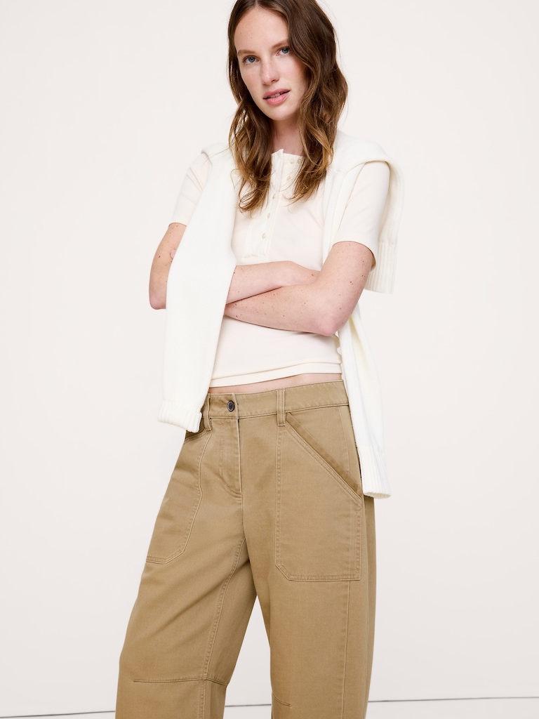 Low-Rise Relaxed Utility Pant