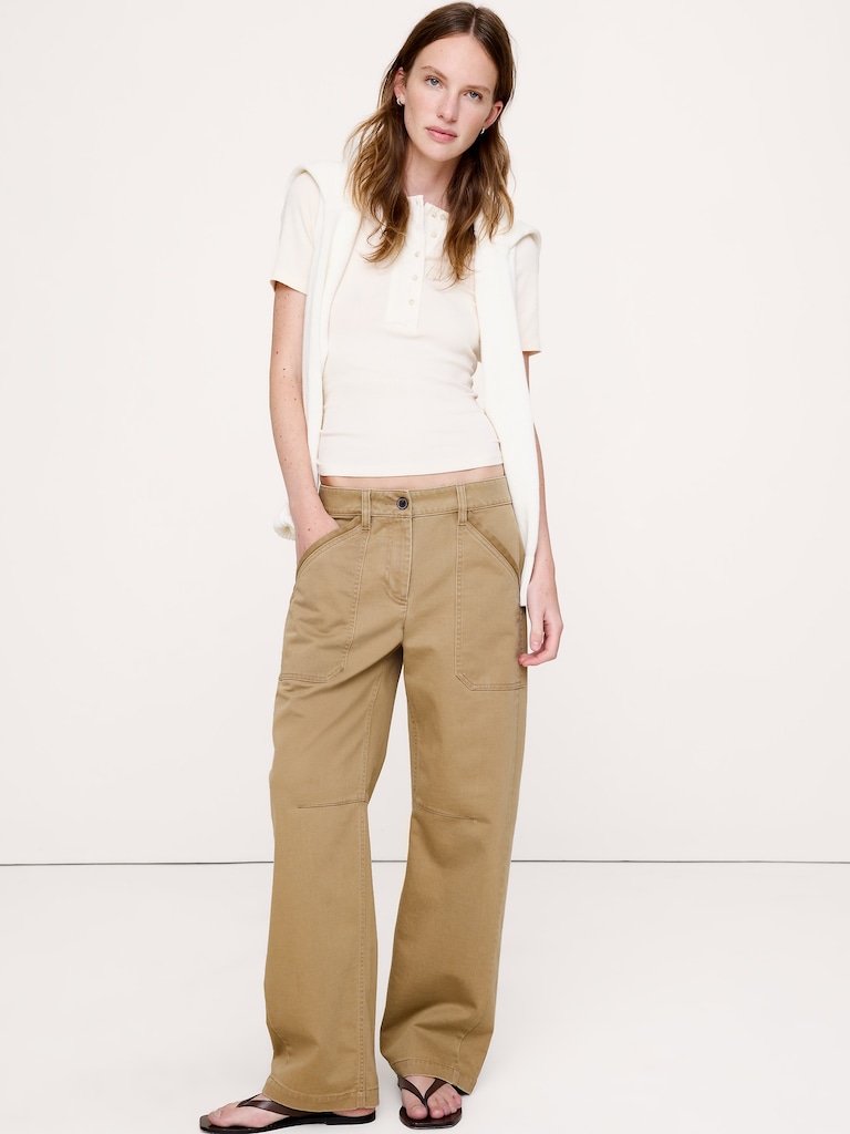Low-Rise Relaxed Utility Pant