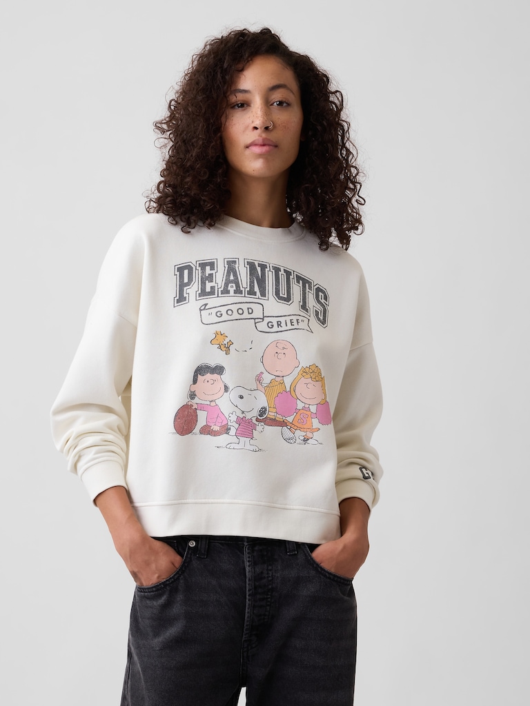 Oversized Wedge Crewneck Sweatshirt