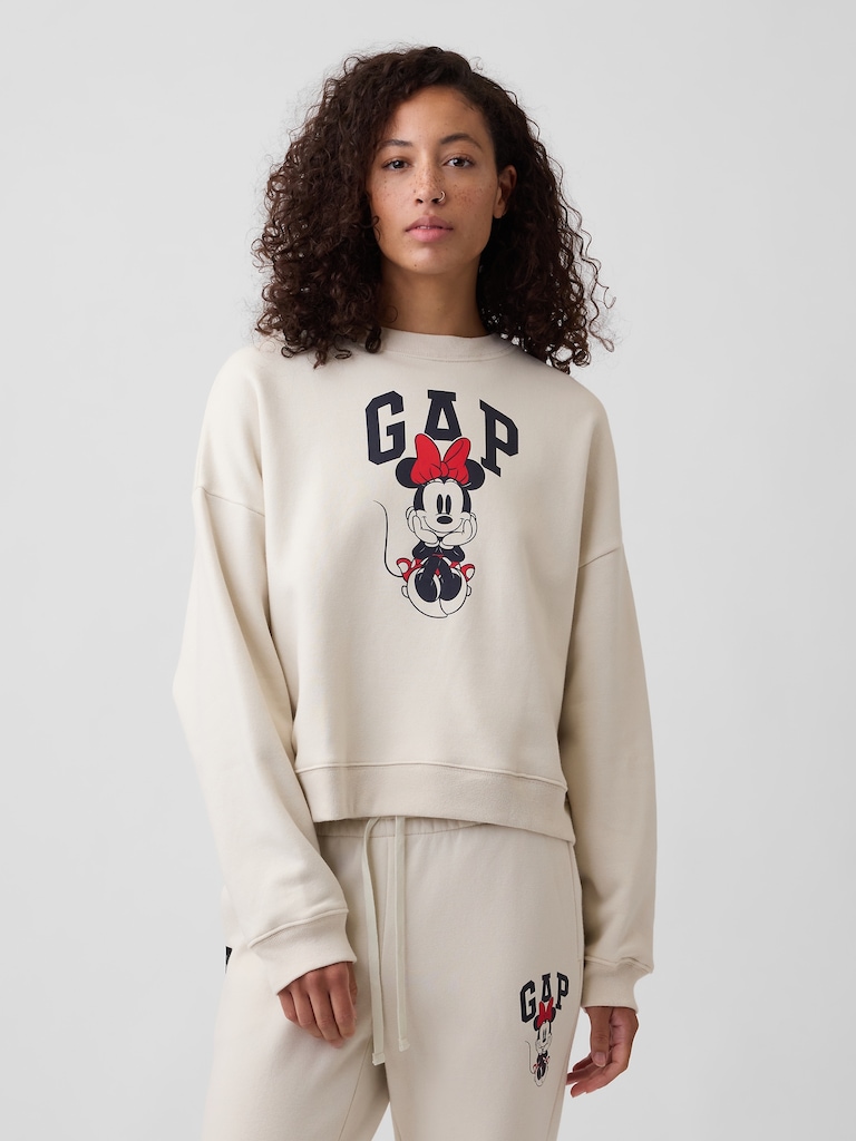 Gap × Disney Minnie Mouse Relaxed Wedge Logo Sweatshirt