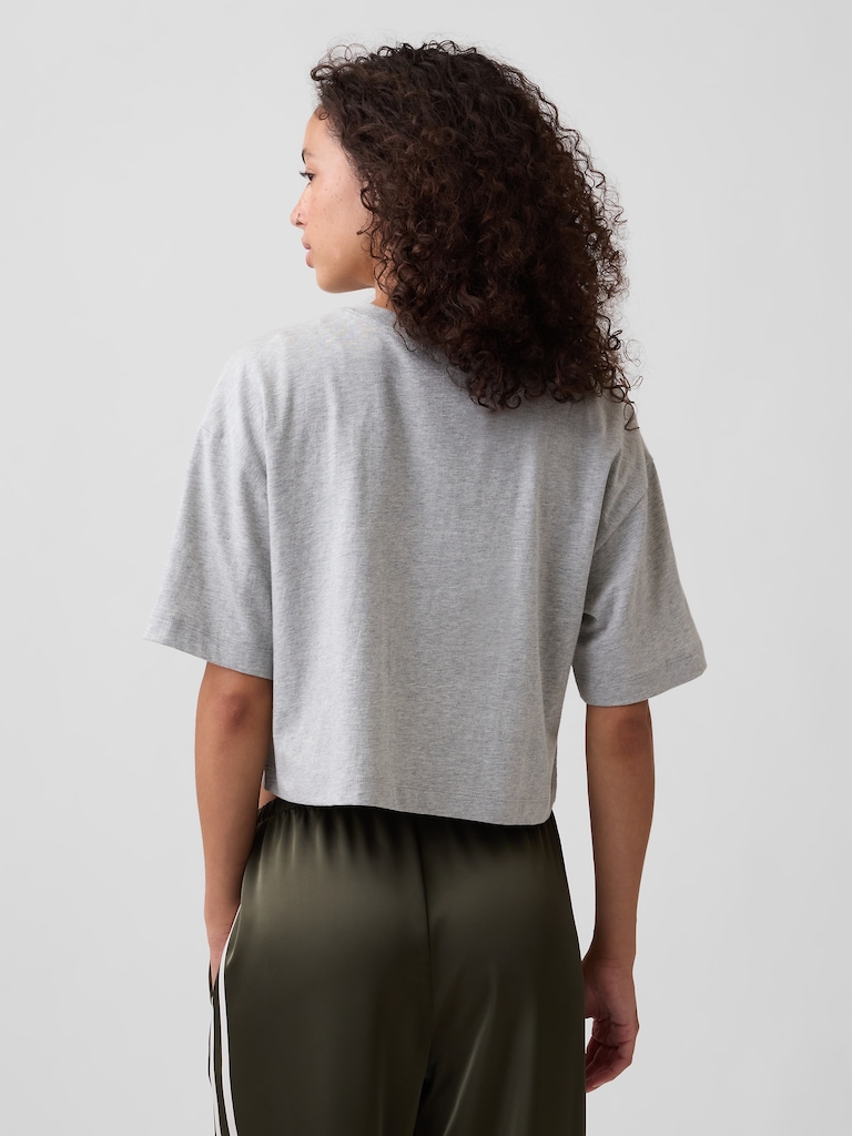 Relaxed Cropped Crewneck T-Shirt