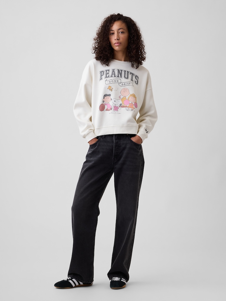 Oversized Wedge Crewneck Sweatshirt