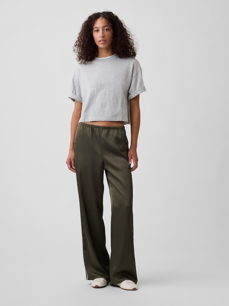 Relaxed Cropped Crewneck T-Shirt