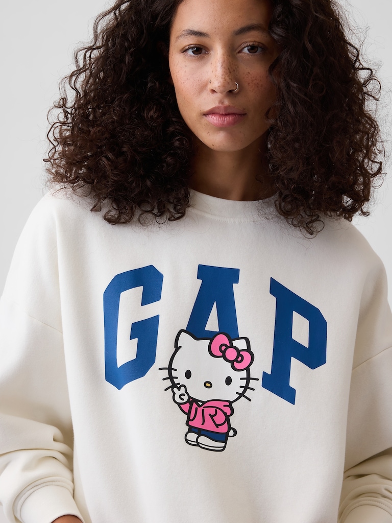 Oversized Wedge Crewneck Sweatshirt