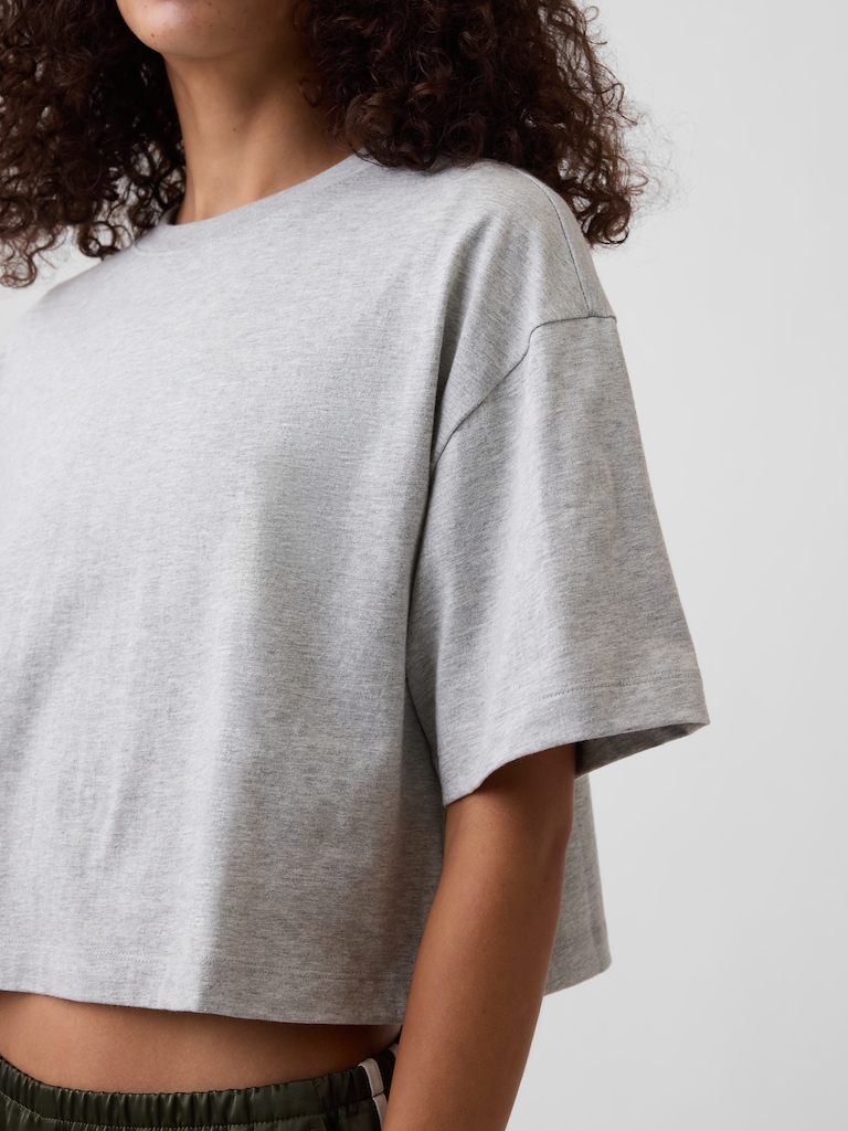 Relaxed Cropped Crewneck T-Shirt