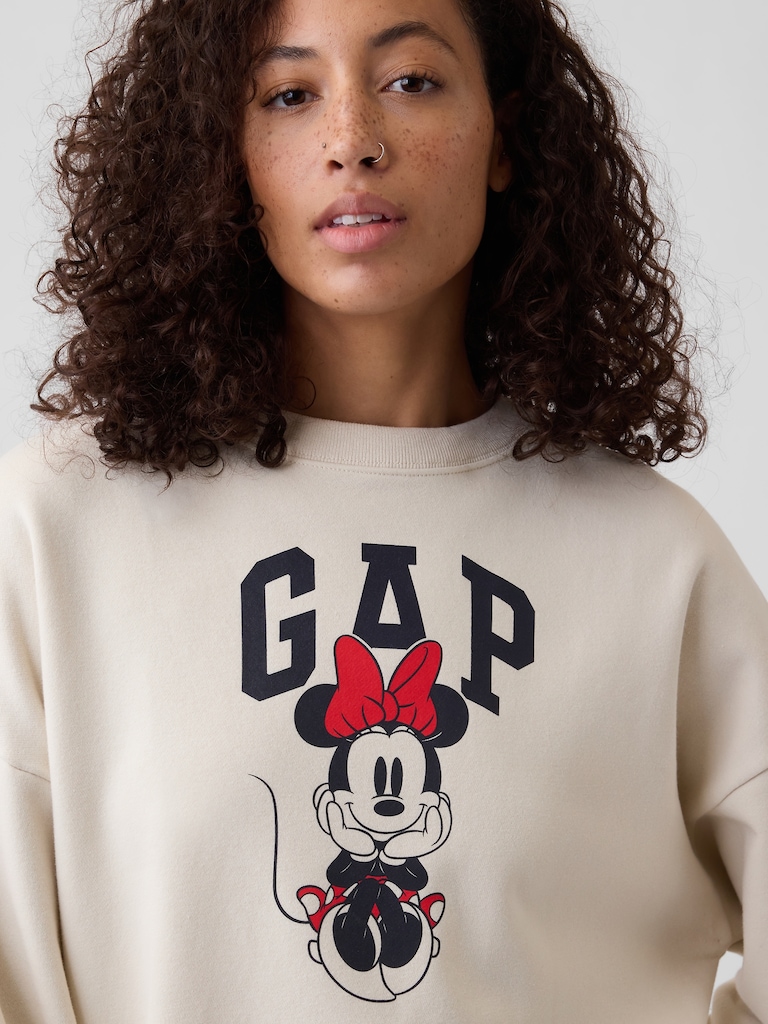 Gap × Disney Minnie Mouse Relaxed Wedge Logo Sweatshirt