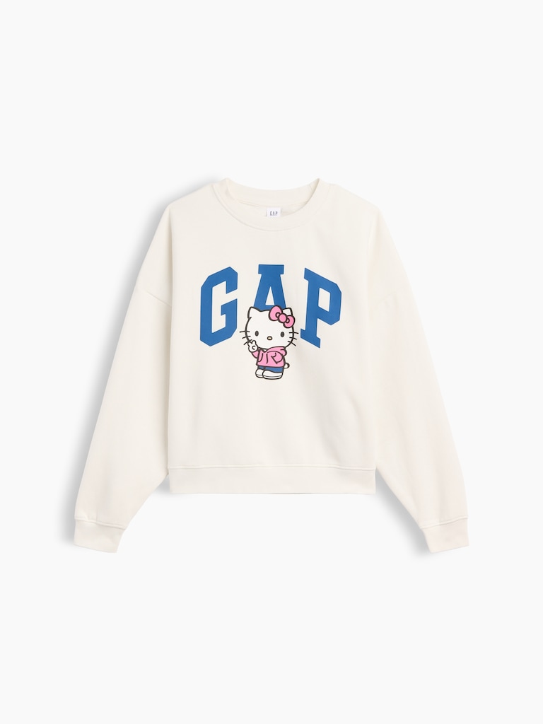 Oversized Wedge Crewneck Sweatshirt