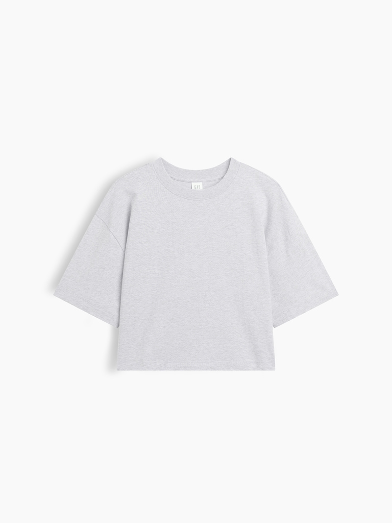 Relaxed Cropped Crewneck T-Shirt