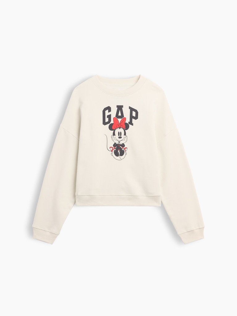 Gap × Disney Minnie Mouse Relaxed Wedge Logo Sweatshirt