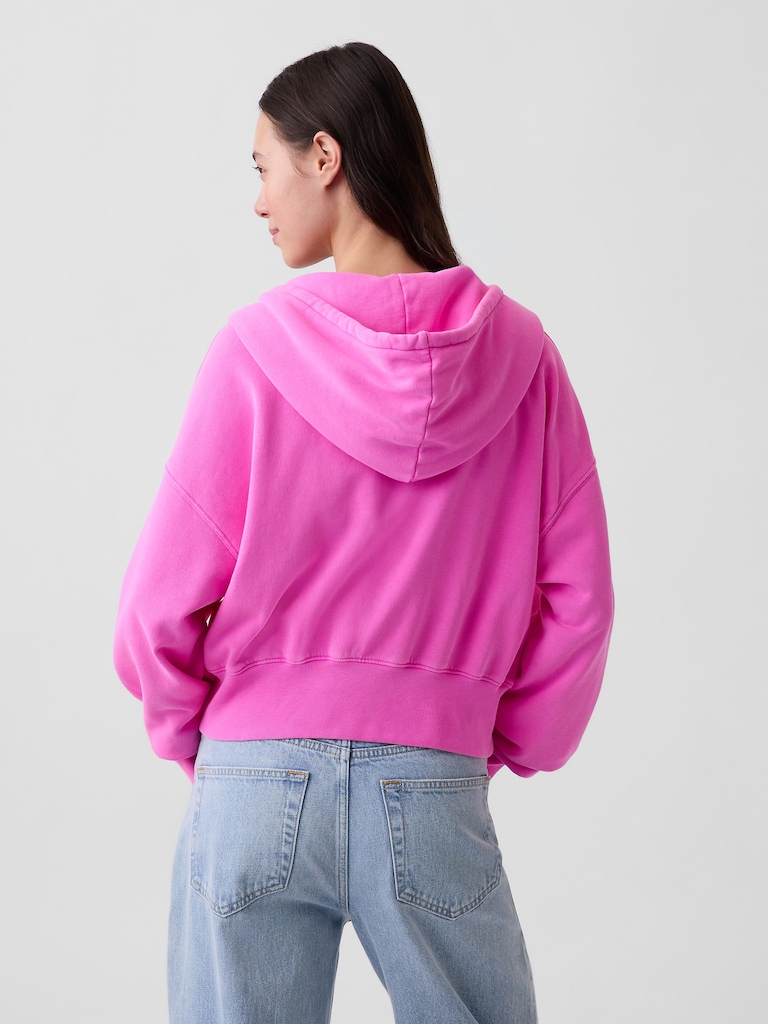 VintageSoft Wedge Zip Hoodie