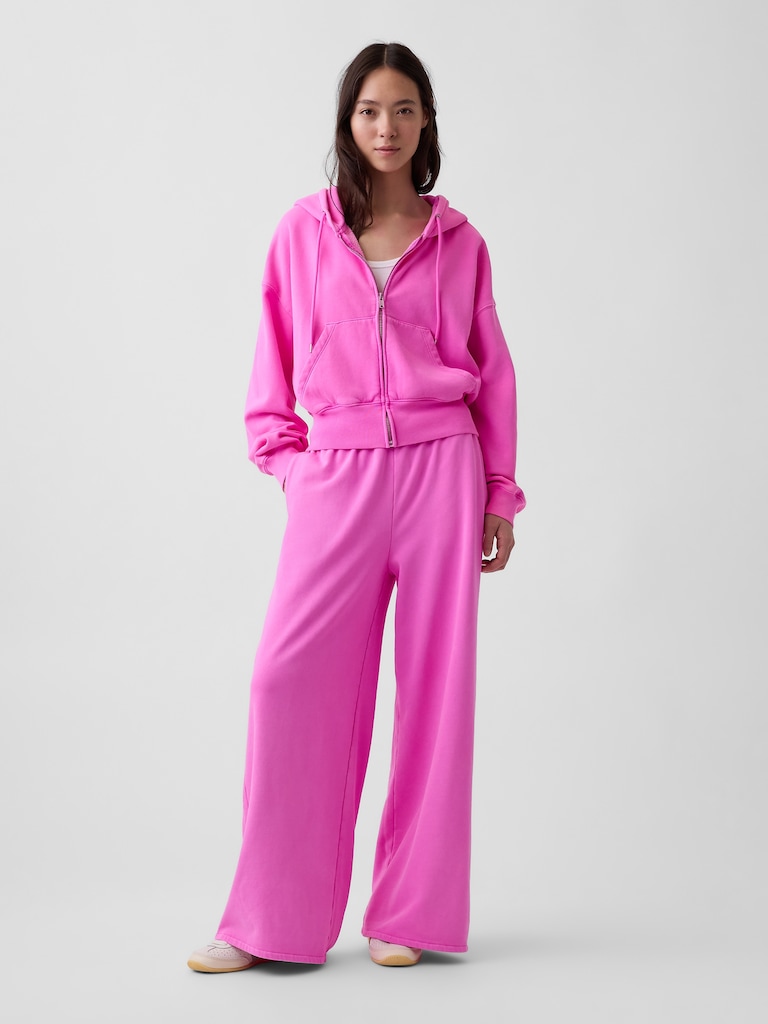 VintageSoft Wedge Zip Hoodie