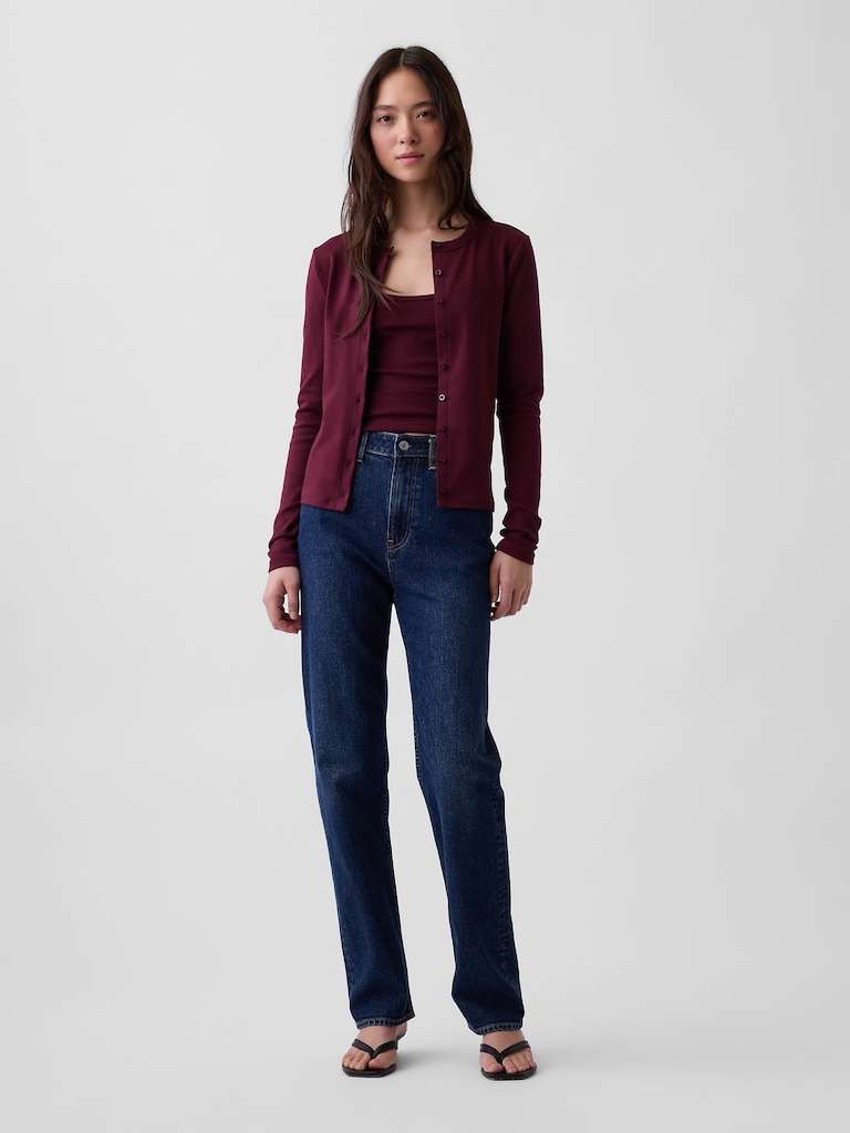 Modern Crewneck Cardigan