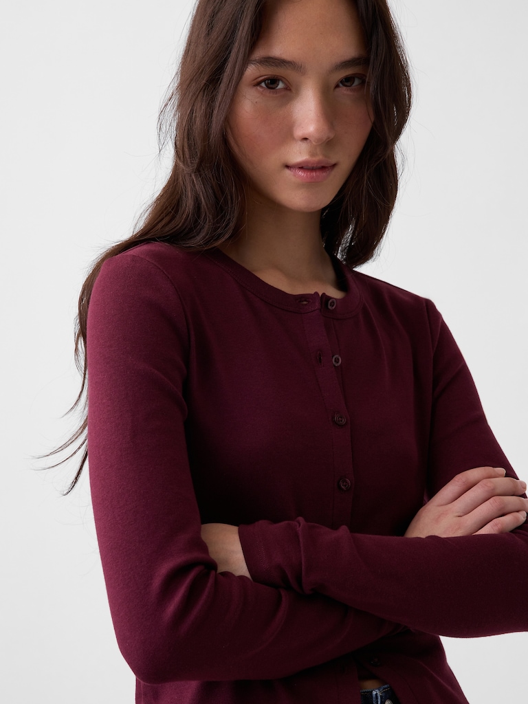 Modern Crewneck Cardigan