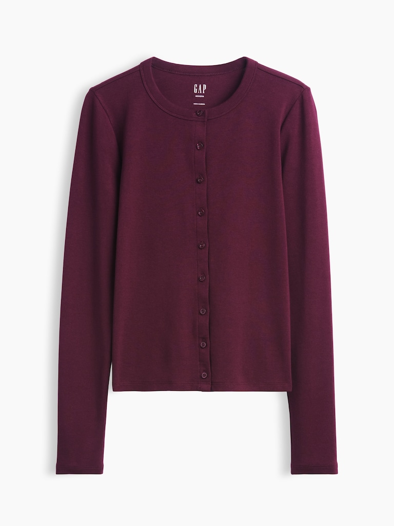Modern Crewneck Cardigan