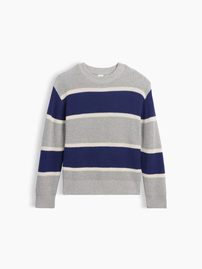 100% Cotton Relaxed Shaker Sweater
