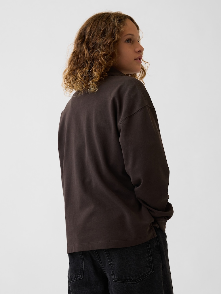 Kids Heavyweight Relaxed Polo Shirt